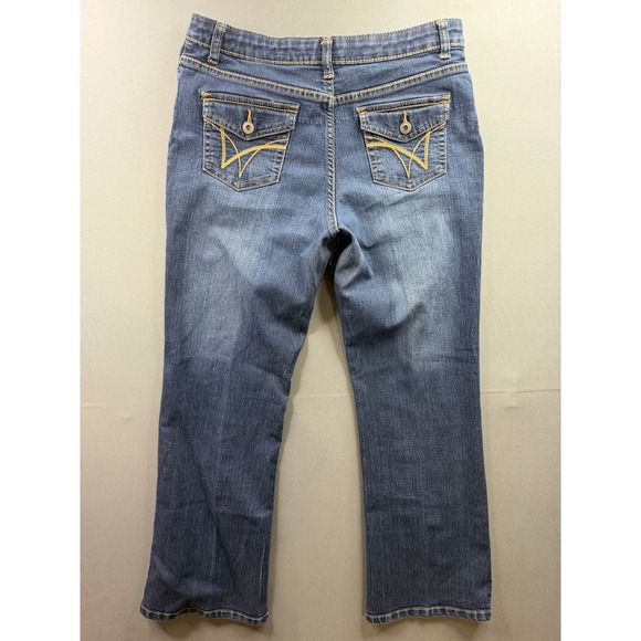 Wrangler Denim - Wrangler Jeans Girls Blue Straight Leg Adjustable Waist 28x28